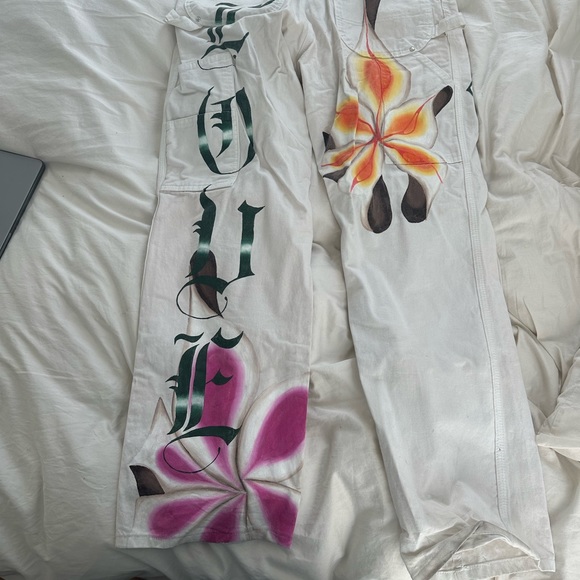 Juliet johnstone custom painted pants size 30 - Picture 6 of 6
